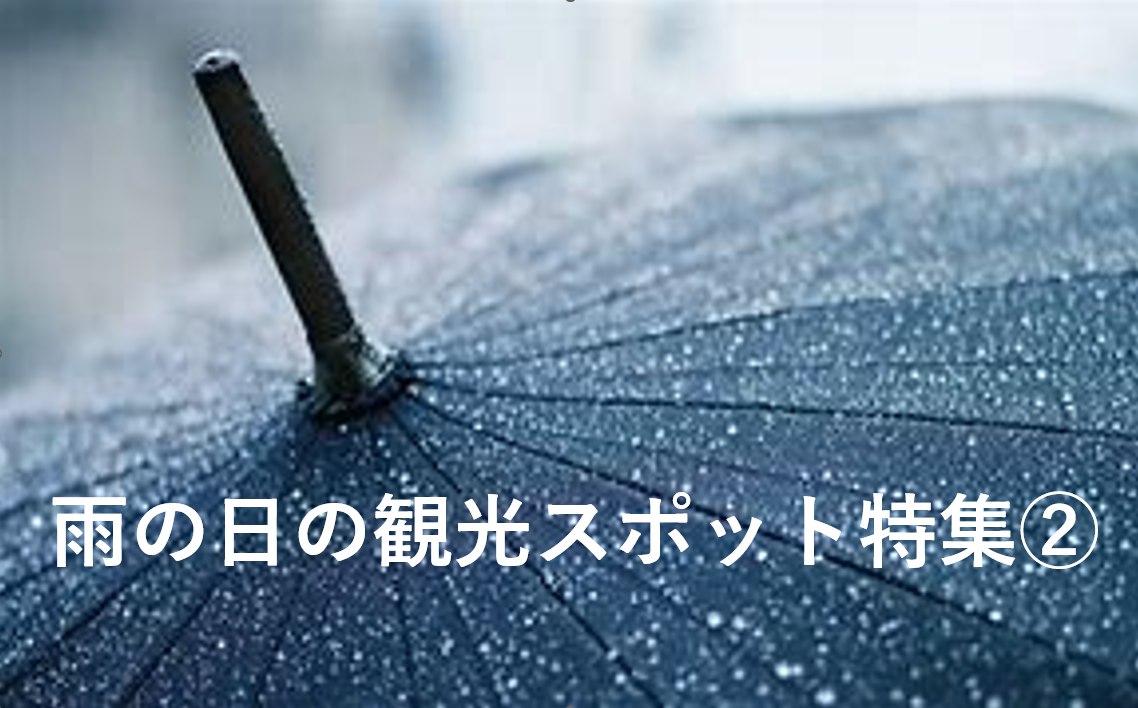 雨の日の観光、みんなどうしてるの⁉ 雨でも楽しめる観光特集②