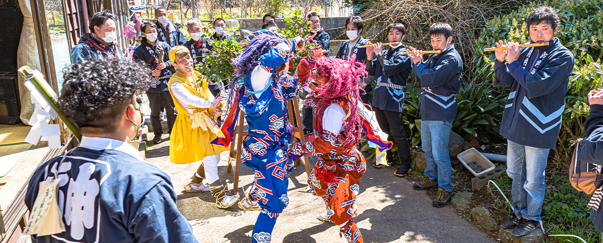 Sado’s Spring, Beckoned by Oni, Shinto Deities