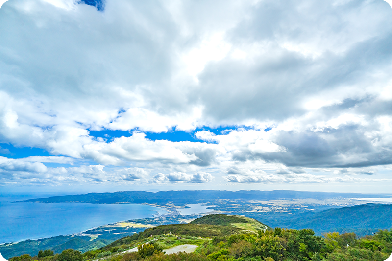 ドンデン⾼原ロッジからの景⾊